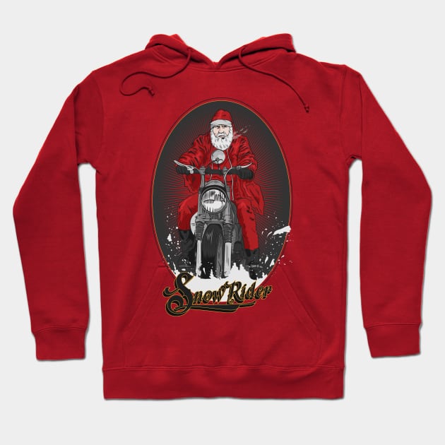 Snow Rider Hoodie by rjartworks